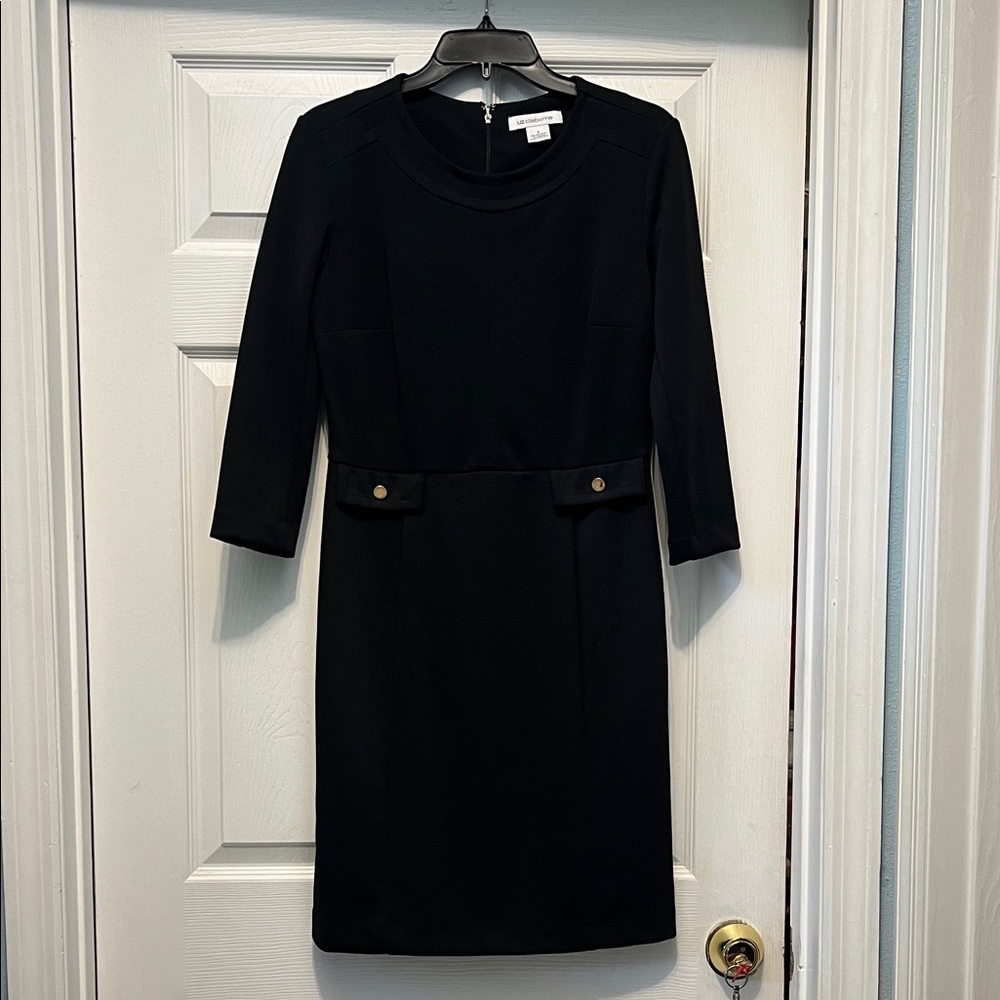 Liz Claiborne Black Long Sleeve Dress